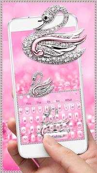 Pink Diamond Swan Keyboard screenshot 2