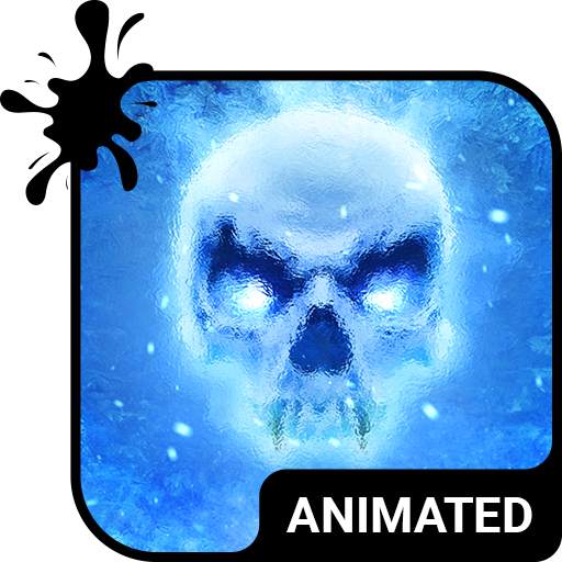 Ice Skull Animated Keyboard   Live Wallpaper 3.63