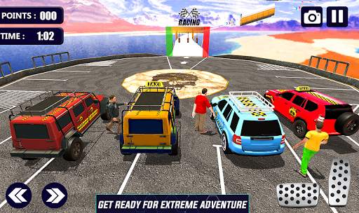 Prado Taxi Car Impossible Tracks Crazy Car Stunts screenshot 11