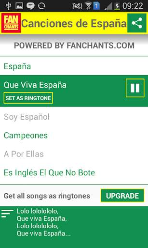 Spain World Cup 2014 Songs screenshot 3