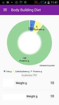 Bodybuilding diet - calc screenshot 6