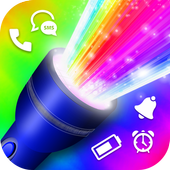 Color Flash Light Call &amp; SMS : Torch LED Flash icon