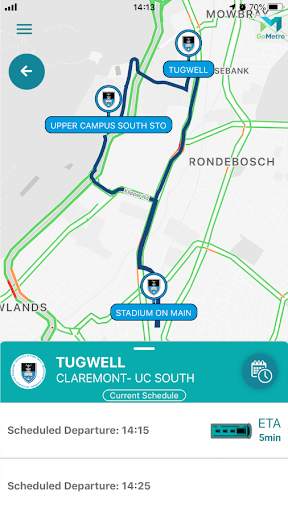 GoMetro Move - Official UCT Jammie App screenshot 6