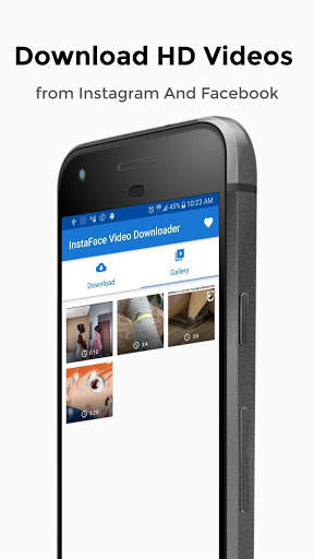 InstaFace HD Video Downloader 1 تصوير الشاشة