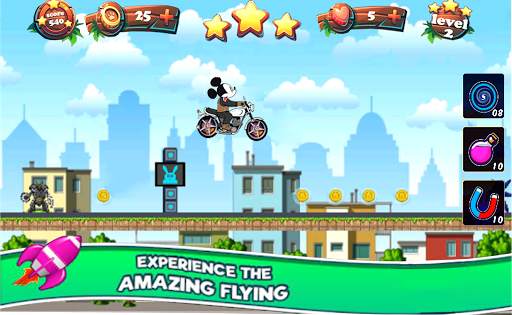 Mickey Adventure Rider Dash скриншот 4