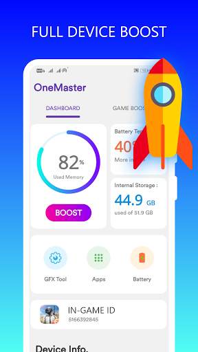 OneMaster - Game booster tools screenshot 9