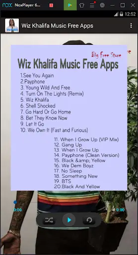 Wiz Khalifa Music Free Apps स्क्रीनशॉट 2
