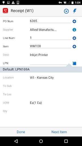 Mobile Supply Chain for EBS screenshot 3