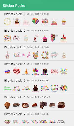 Happy Birthday Stickers 2020 for Whatsapp screenshot 4