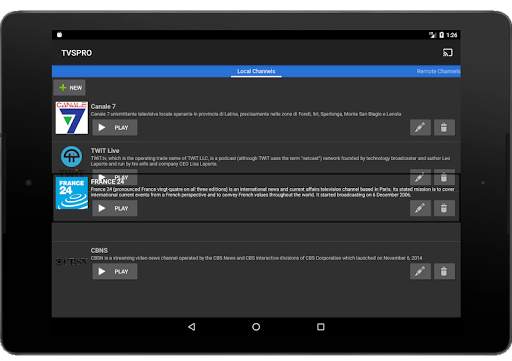 TVS player (w chromecast): organized IPTV player screenshot 9