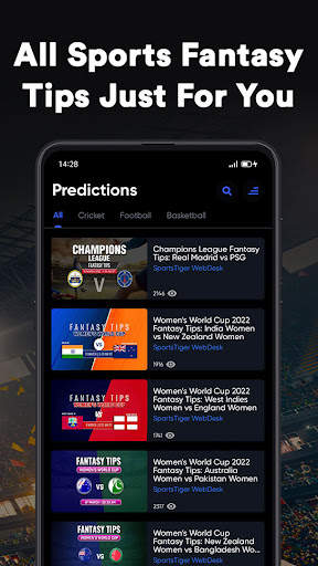 SportsTiger Live Score & News 5 تصوير الشاشة