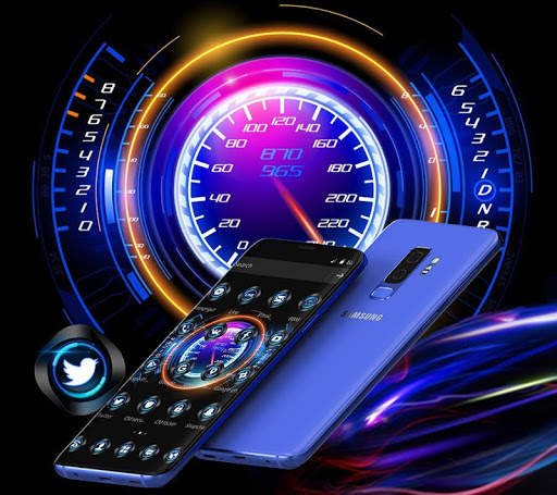 Racing Neon Speedometer Theme screenshot 4