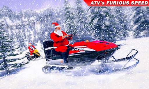 Santa Atv Snow Bike Racing 2021 : Quad Bike Race screenshot 2