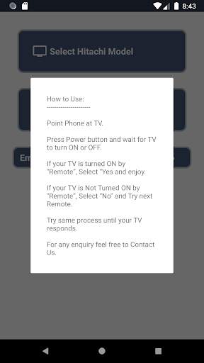 Hitachi TV Remote screenshot 6