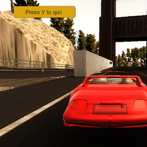 car game in the forest icon