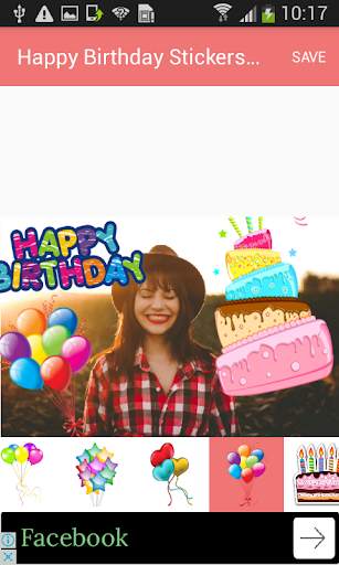 Happy Birthday Stickers Pack Editor To Make Card screenshot 3