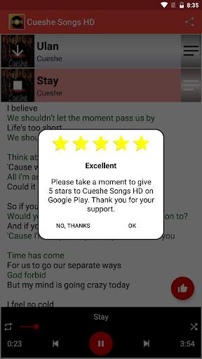 CUESHE Song & Lyrics screenshot 4