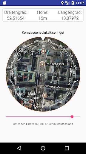 Kompass PRO - Der Kompass mit Satellitenkarte screenshot 1