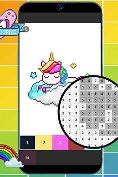 Unicorn Pixel Art Number screenshot 2