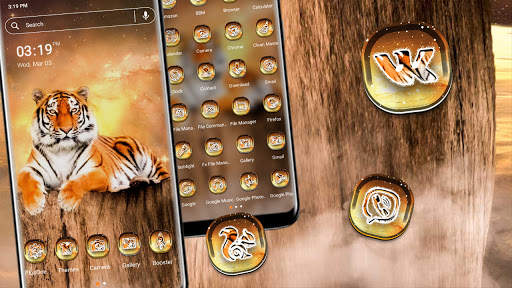 Royal Tiger Launcher Theme screenshot 1