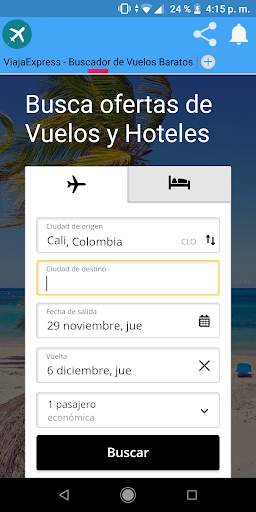 ViajaExpress - Buscador de Vuelos Baratos screenshot 1