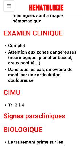 Hématologie screenshot 7