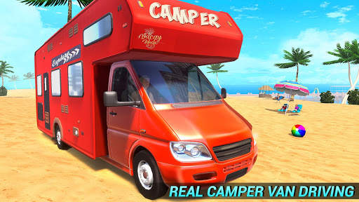 Real Camper Van Driving Simulator - Beach Resort screenshot 4