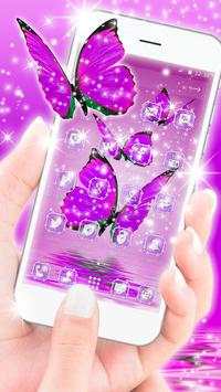 Purple Butterflies Launcher Theme screenshot 3