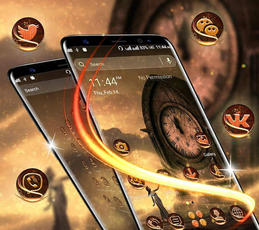 Vintage Clock Launcher Theme screenshot 3