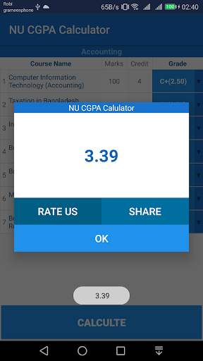 EasyCGPA - NU CGPA Calculator screenshot 3