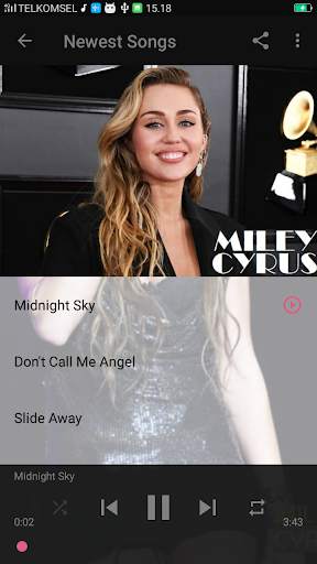 Miley Cyrus Popular Songs   Lyrics 3 تصوير الشاشة