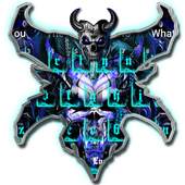 Blue Dragon Skull Keyboard Theme 10001005