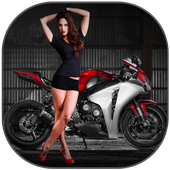 Bike Photo Frame Dual أيقونة