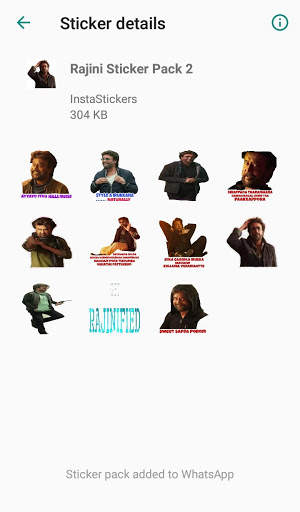 Rajini Stickers for WhatsApp screenshot 1