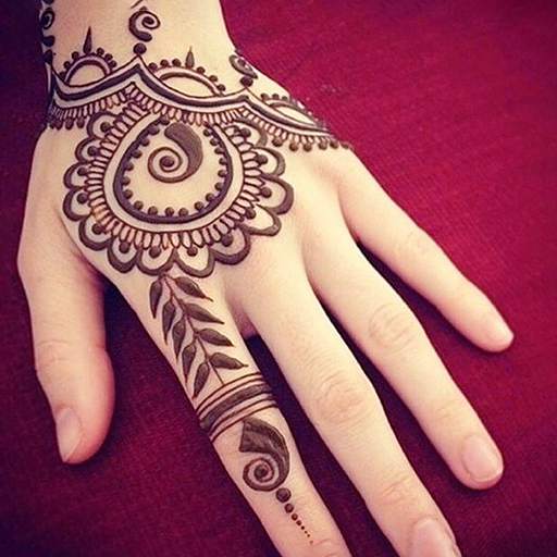 Simple Mehndi Design Image 1.8