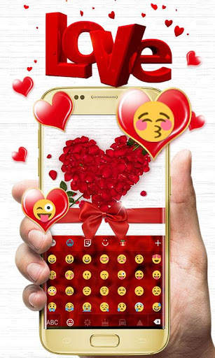 I Love You GO Keyboard Theme screenshot 3