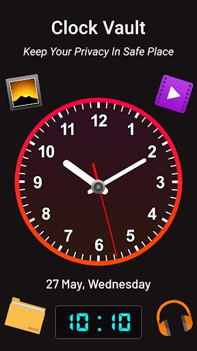 Clock - The Vault : Secret Photo Video Locker screenshot 1