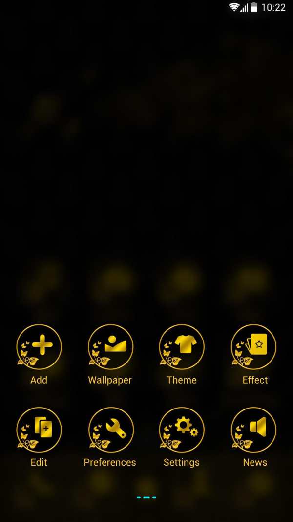 Black Gold  Go Launcher Theme screenshot 4