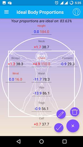 Ideal Body Proportions screenshot 2