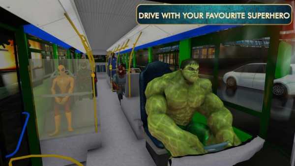 SuperHero City Bus Driver : Intercity MegaBus screenshot 2