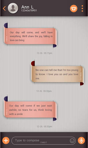 GO SMS PRO SILKY THEME 2 تصوير الشاشة