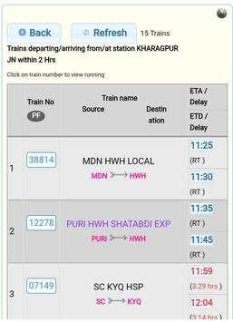Railway status screenshot 3