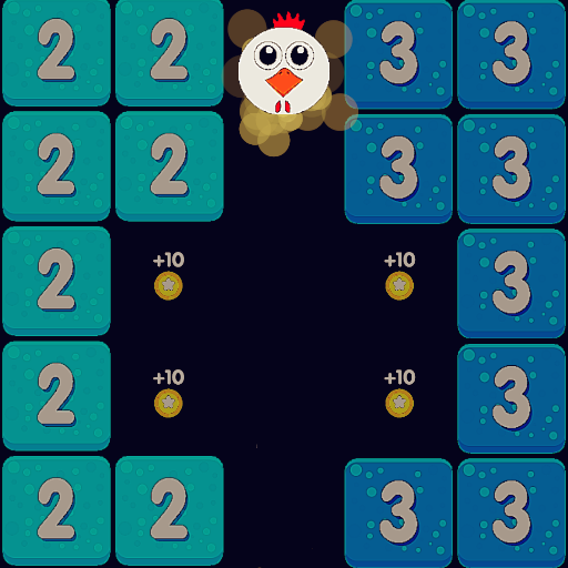 Bird vs blocks icon