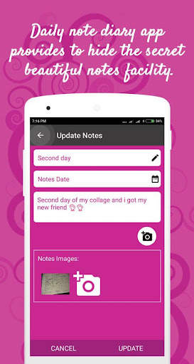 Daily note diary screenshot 2