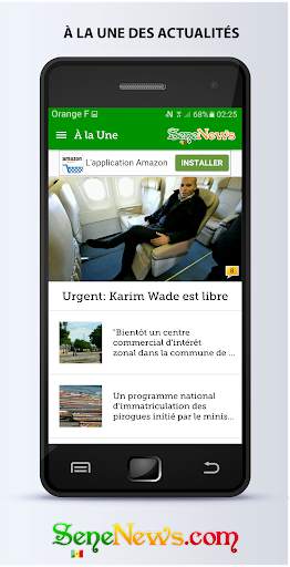 SeneNews : News in Senegal screenshot 1