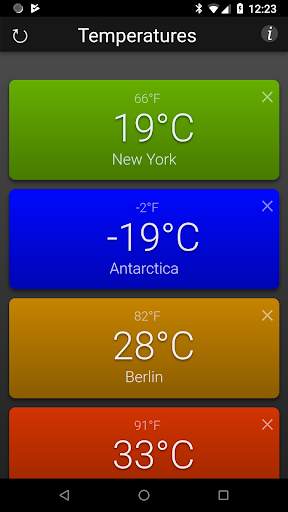 Temperatures screenshot 7