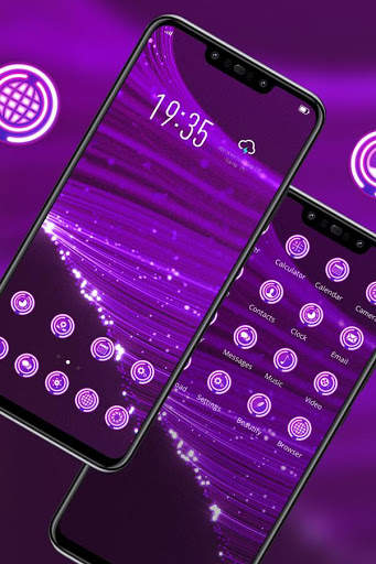 Colorful theme Purple luminescent fiber Y21L screenshot 2