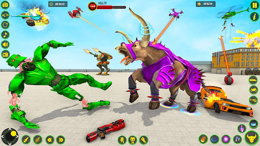 Bull Robot Car Game:Robot Game screenshot 3