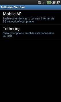 Tethering Shortcut screenshot 1