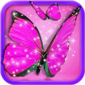 Pink Butterfly Live Wallpaper 1.7